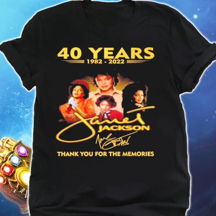 40 years 1982-2022 Janet Jackson signature shirt shirt