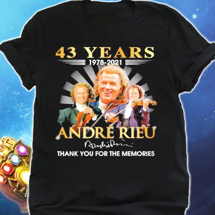 43 years 1978-2021 Andre Rieu signature shirt shirt