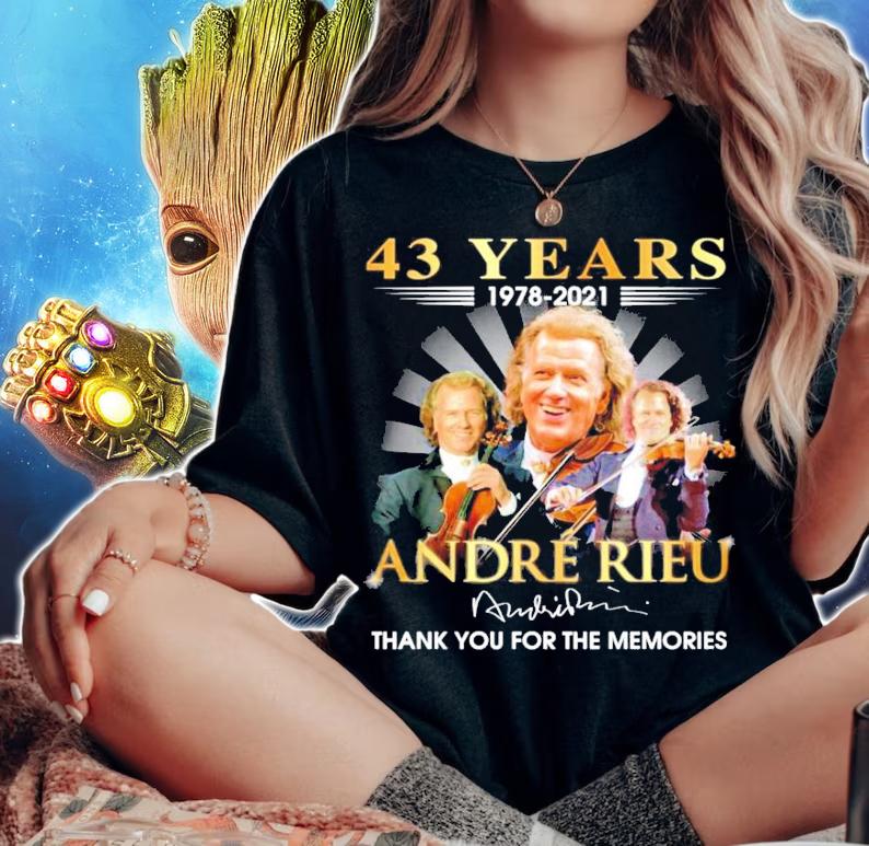 43 years 1978-2021 Andre Rieu signature shirt woman shirt