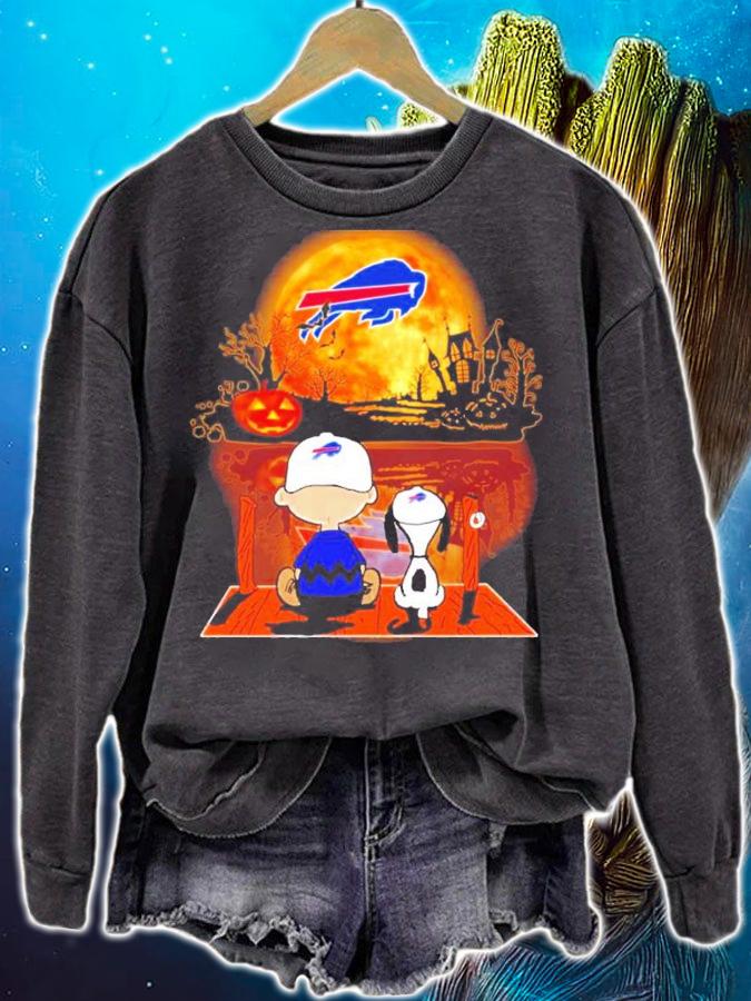 Buffalo Bills Snoopy and Charlie Halloween shirt sweatshirt