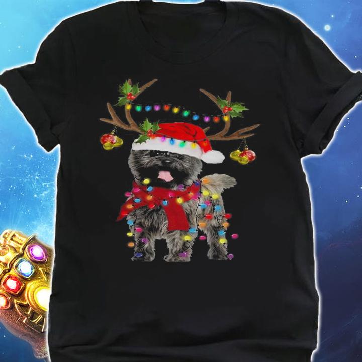Cairn Terriers gorgeous reindeer Christmas sweater t-shirt shirt