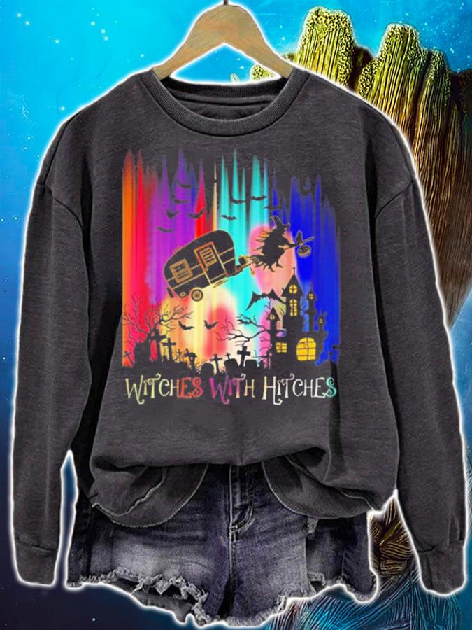 Camping Witches Hitches Halloween t-shirt sweatshirt