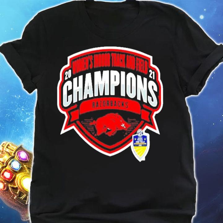 Arkansas Razorbacks 2021 SEC Womens Indoor Track and Field Conference Champions shirt shirt
