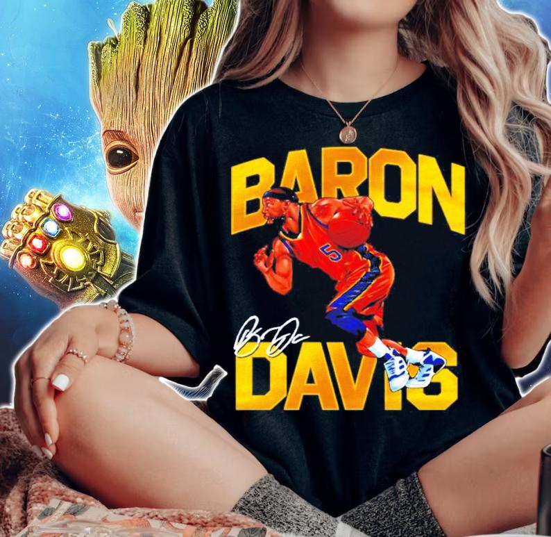 Baron Davis Golden State Throwbacks signature t-shirt woman shirt