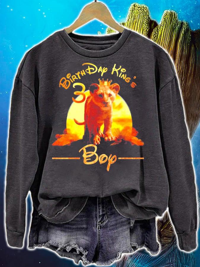 Birthday Kings Boy Tiger shirt sweatshirt