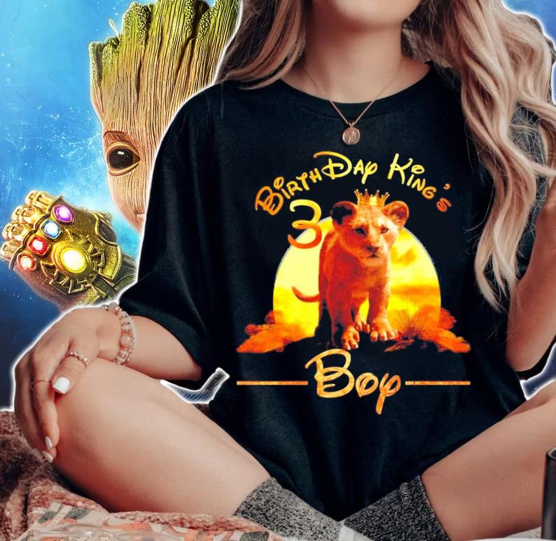 Birthday Kings Boy Tiger shirt woman shirt
