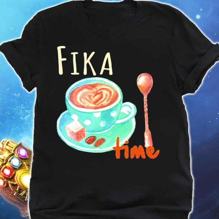 Coffee fika time shirt shirt