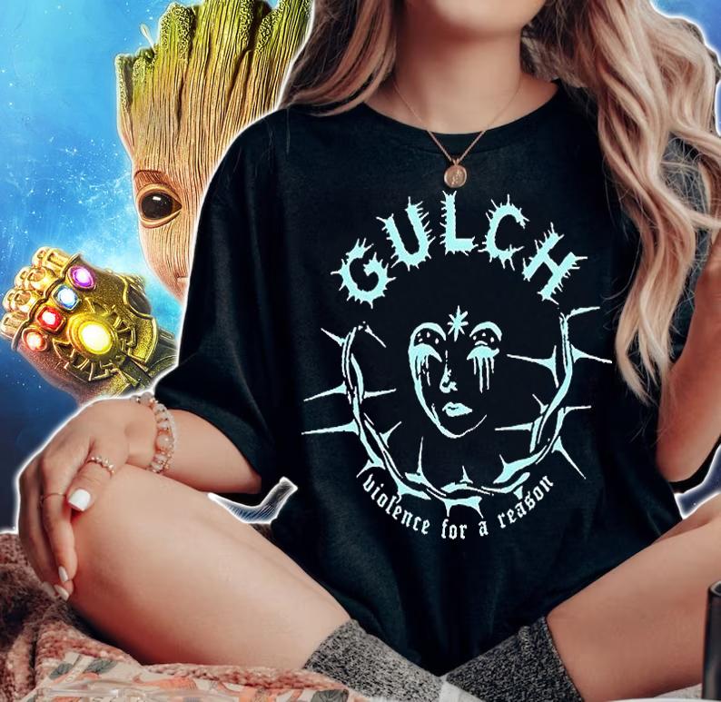 Gulch Band Camp violence for a reason T-shirt woman shirt
