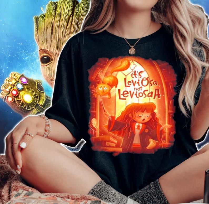 Harry Potter Hermione Granger chibi Its leviOsa not Leviosa shirt woman shirt