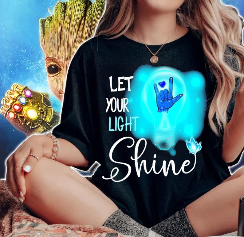 Let your light shine shirt woman shirt
