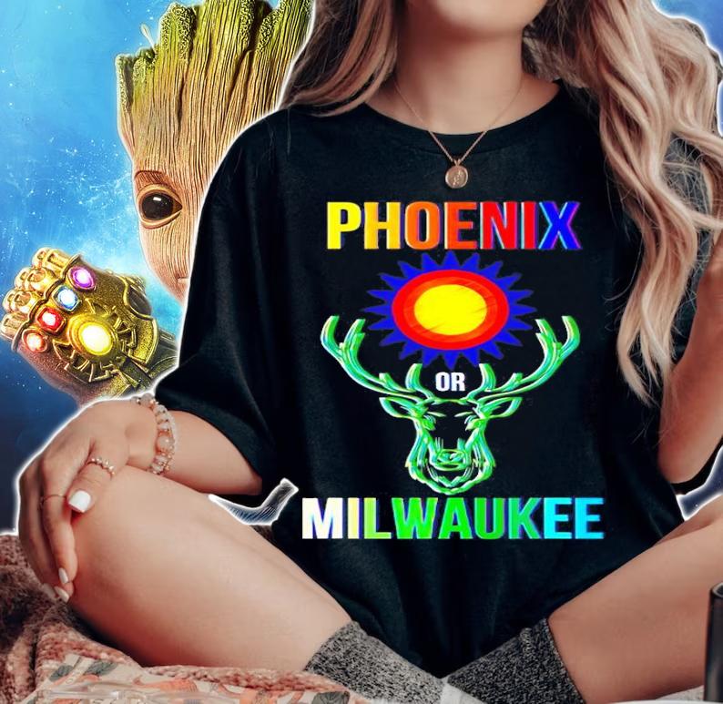 Phoenix Vs Milwaukee Finals Basketball Retro Championship shirt woman shirt