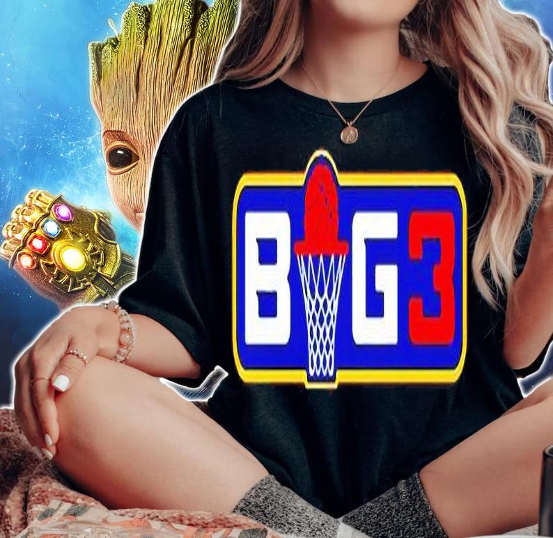 BIG3 logo Basketball t-shirt woman shirt
