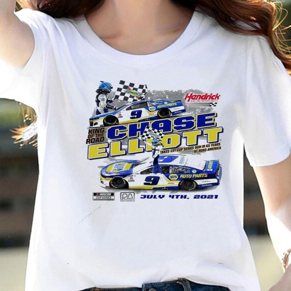 Chase Elliott Checkered Flag 2021 Jockey Made In America 250 Race Win shirt woman shirt
