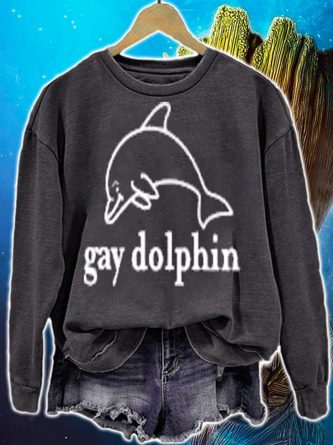Gay dolphin T-shirt, hoodie, sweater and v-neck t-shirt sweatshirt