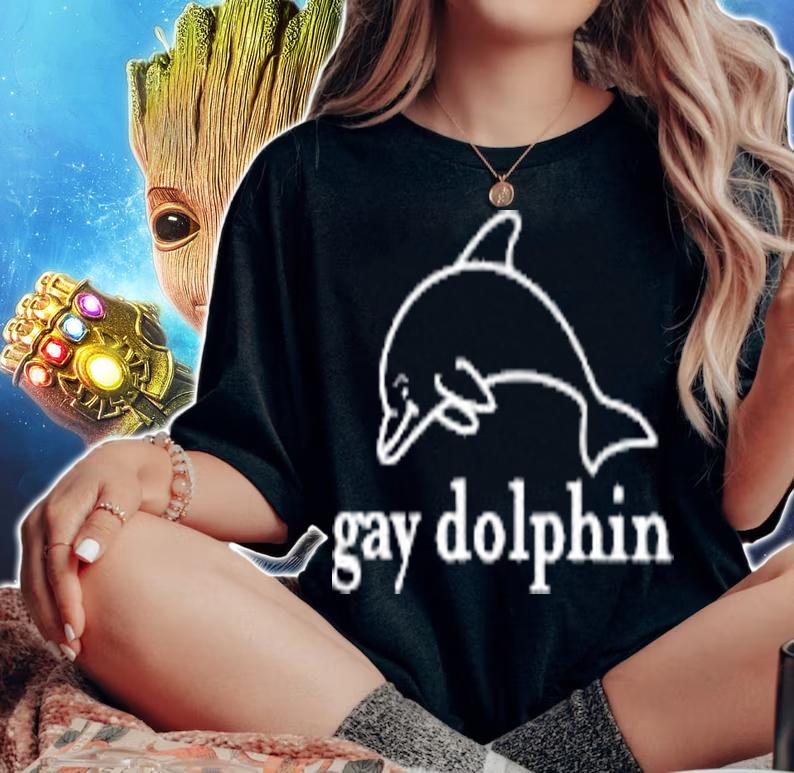 Gay dolphin T-shirt, hoodie, sweater and v-neck t-shirt woman shirt