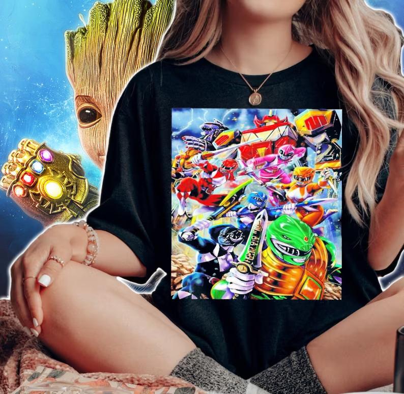 Mighty Morphin Power Rangers Original Custom shirt woman shirt