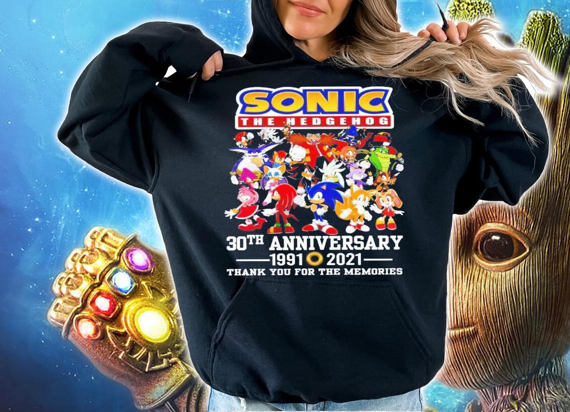 Sonic The Hedgehog 30th anniversary shirt hoodie