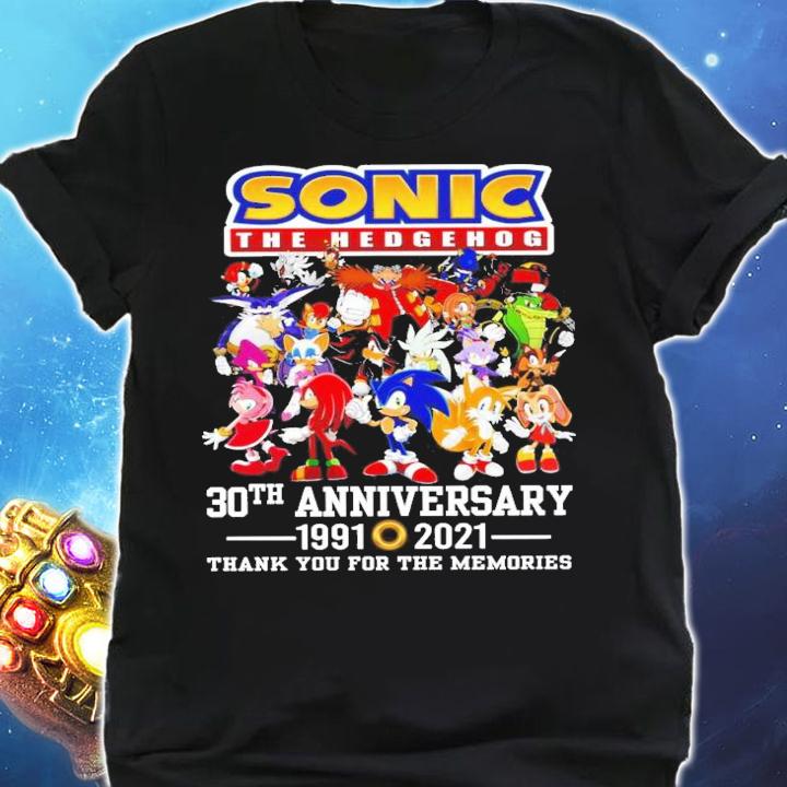 Sonic The Hedgehog 30th anniversary shirt shirt