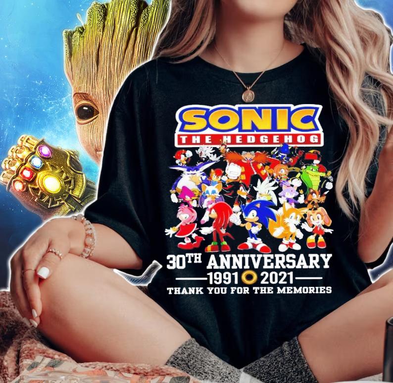 Sonic The Hedgehog 30th anniversary shirt woman shirt