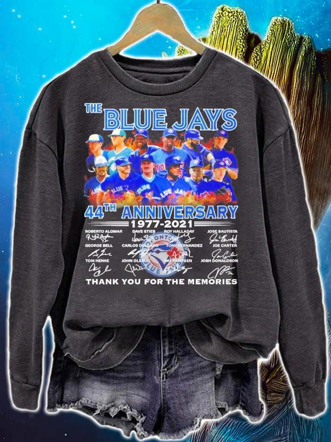 The Blue Jays 44th anniversary 1977 2021 thank you for the memories T-shirt sweatshirt