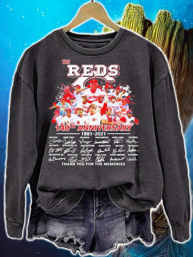 The Reds 140th anniversary 1881 2021 thank you for the memories shirt sweatshirt