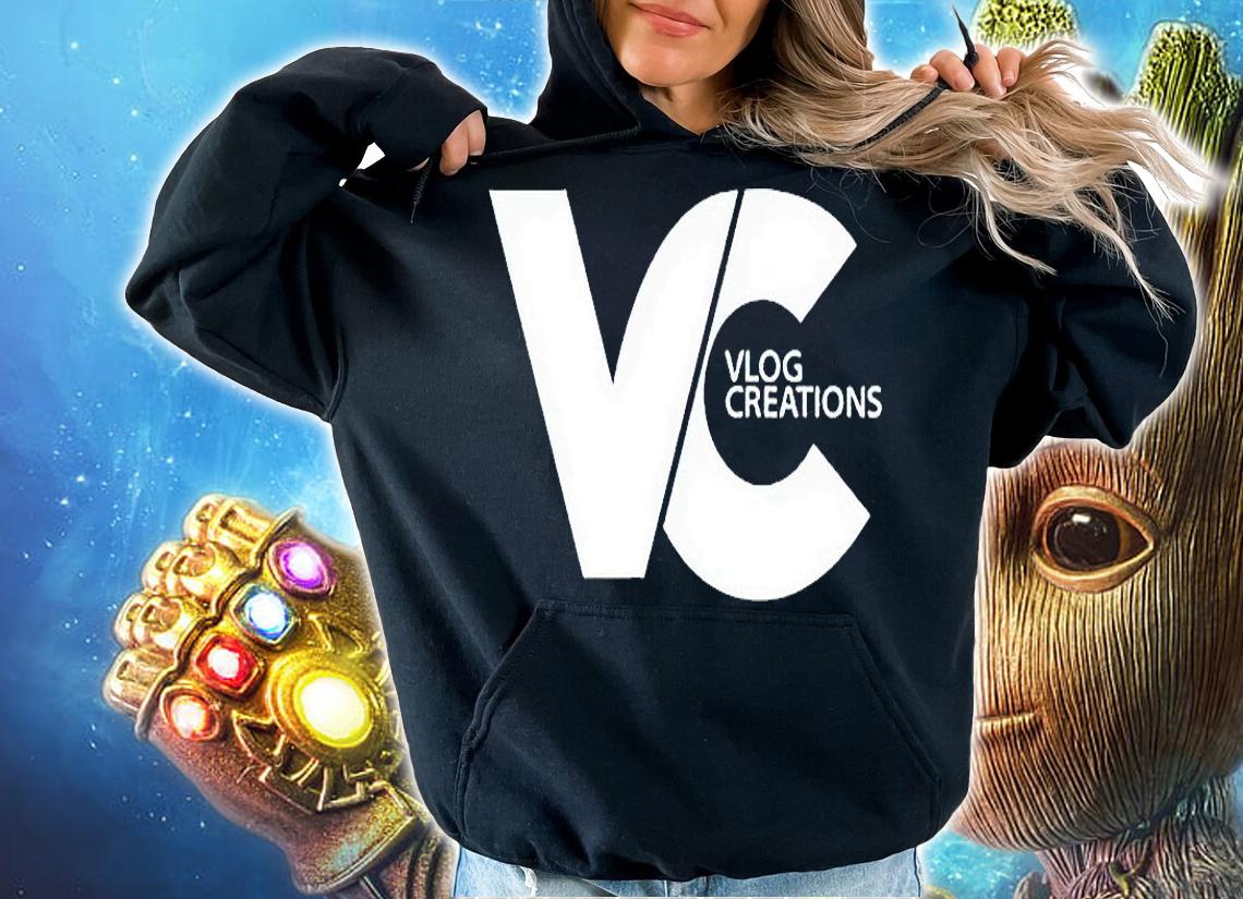 Vlog creations logo T-shirt hoodie