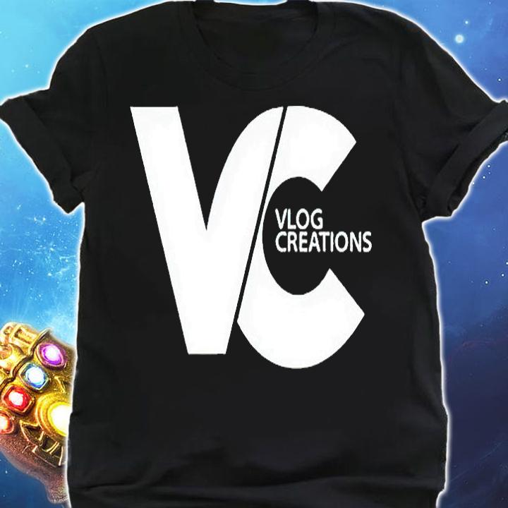 Vlog creations logo T-shirt shirt