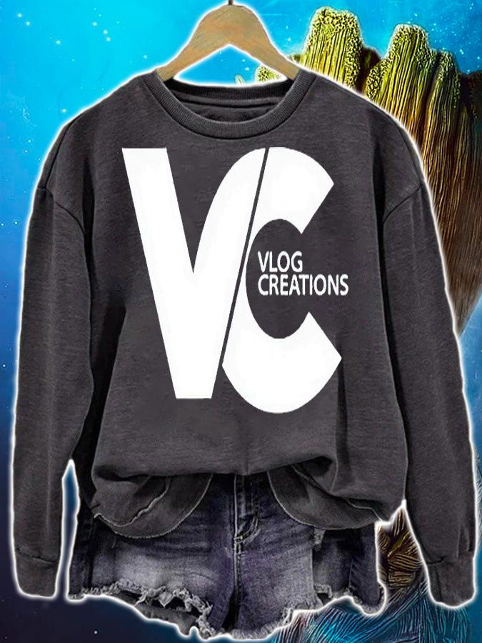 Vlog creations logo T-shirt sweatshirt