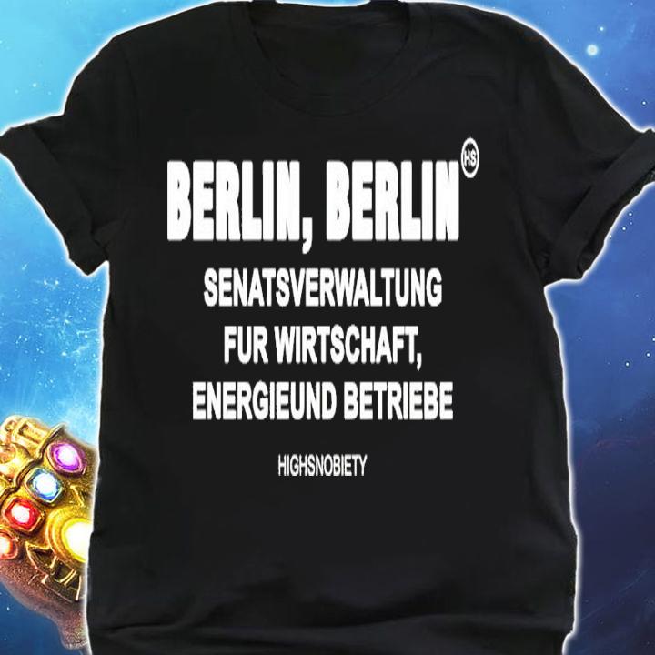 The Gorillas Berlin Berlin Senatsverwaltung Fur Wirtschaft Energieund Betriebe Highsnobiety shirt shirt