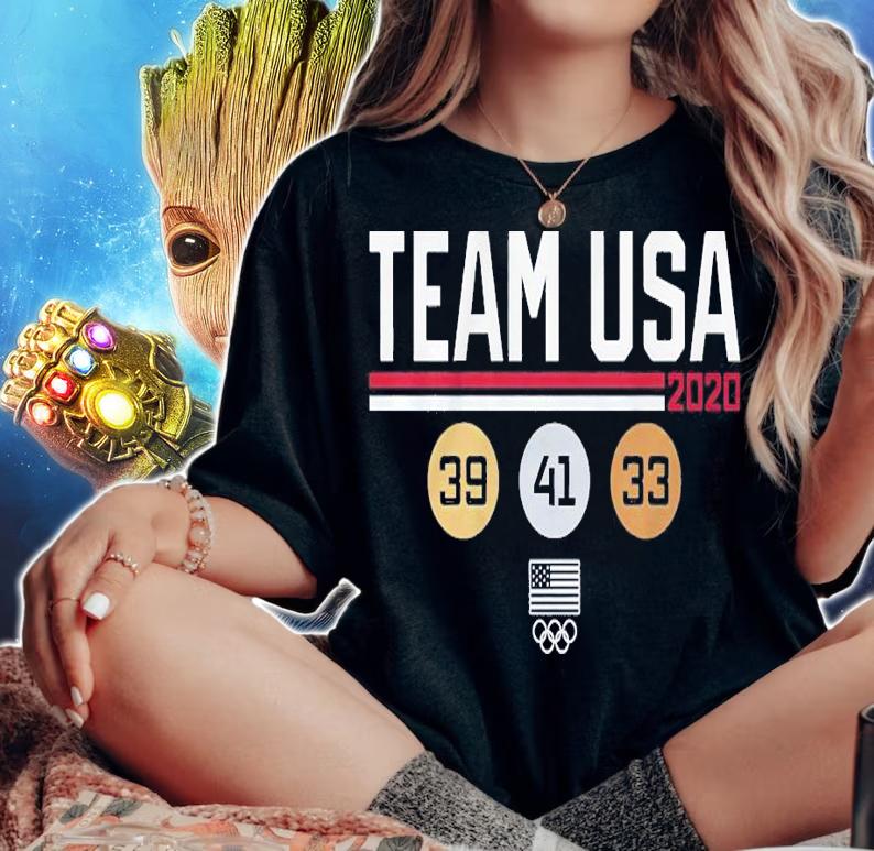 Team USA medal count shirt woman shirt