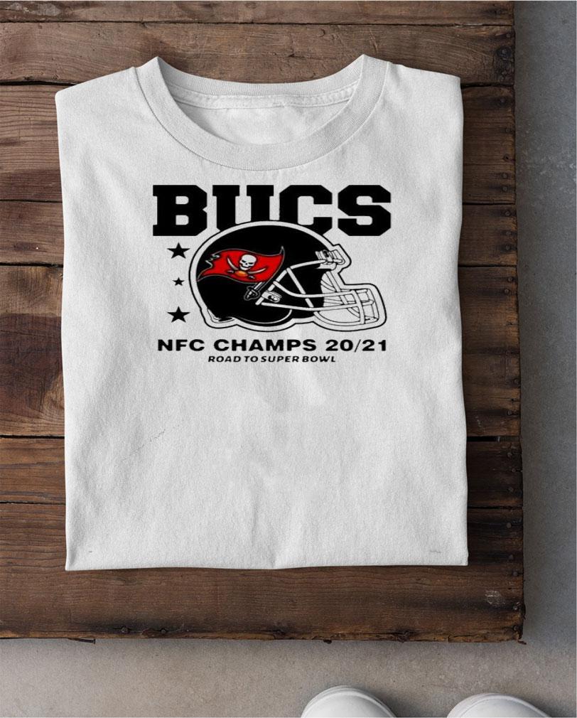 Tampa Bay Buccaneers NFC Champs road to super bowl 2021 t-shirt shirt