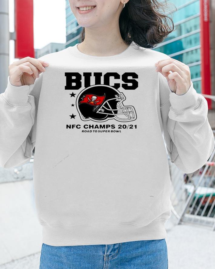 Tampa Bay Buccaneers NFC Champs road to super bowl 2021 t-shirt sweatshirt