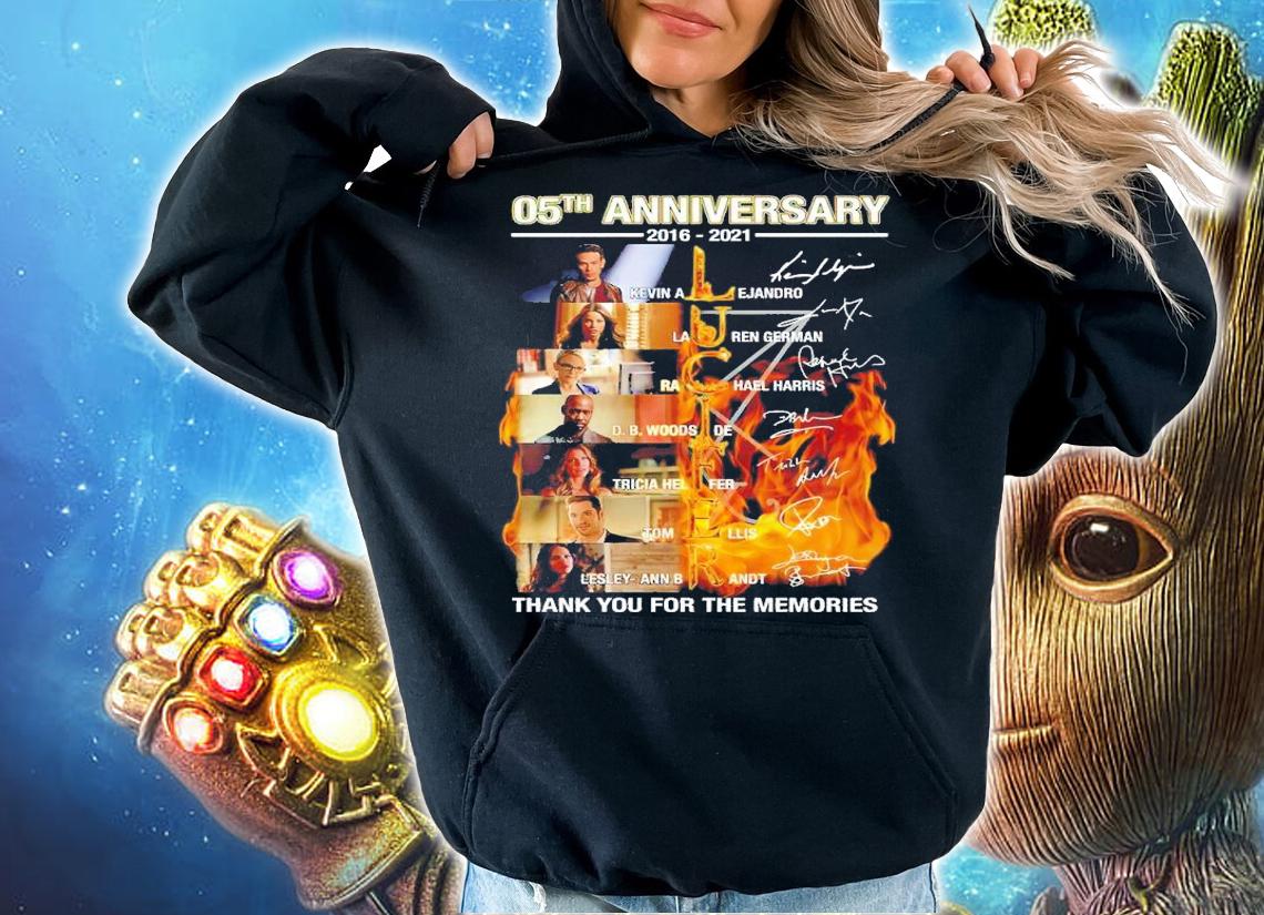 05th anniversary 2016 2021 Lucifer thank you for the memories shirt hoodie
