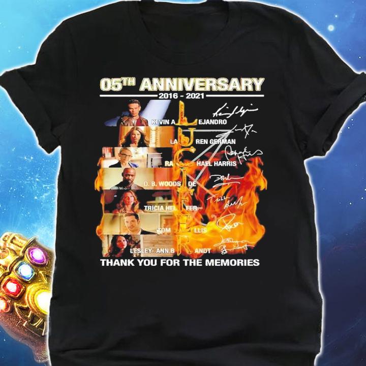 05th anniversary 2016 2021 Lucifer thank you for the memories shirt shirt