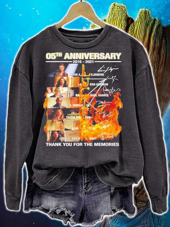 05th anniversary 2016 2021 Lucifer thank you for the memories shirt sweatshirt