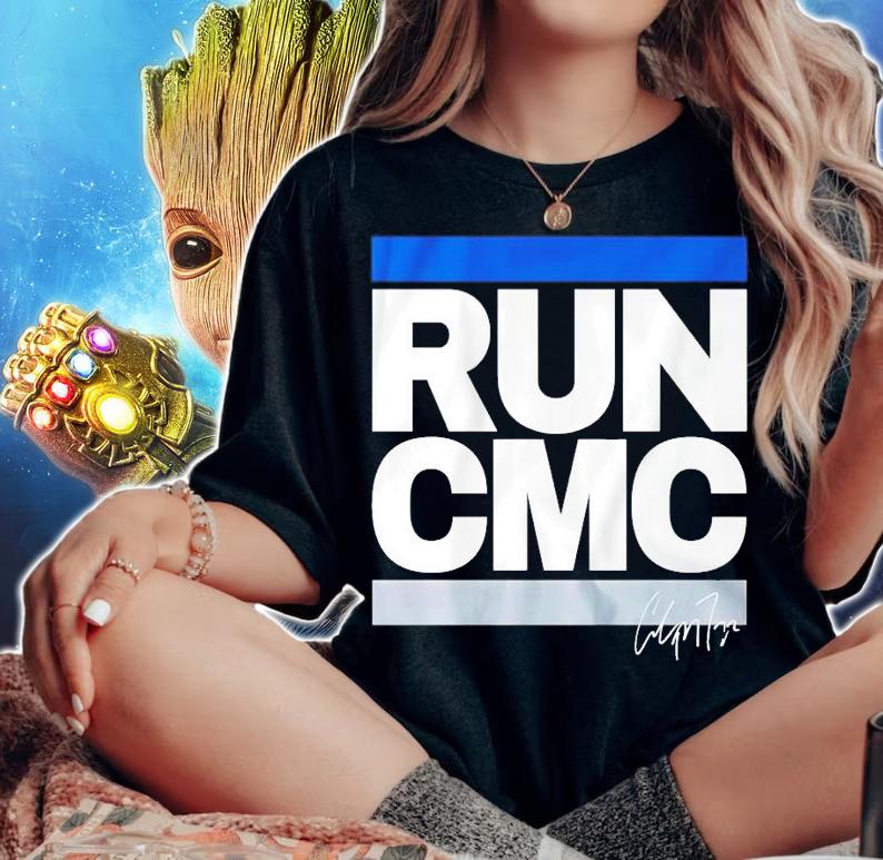 Christian McCaffrey Run CMC signature t-shirt woman shirt