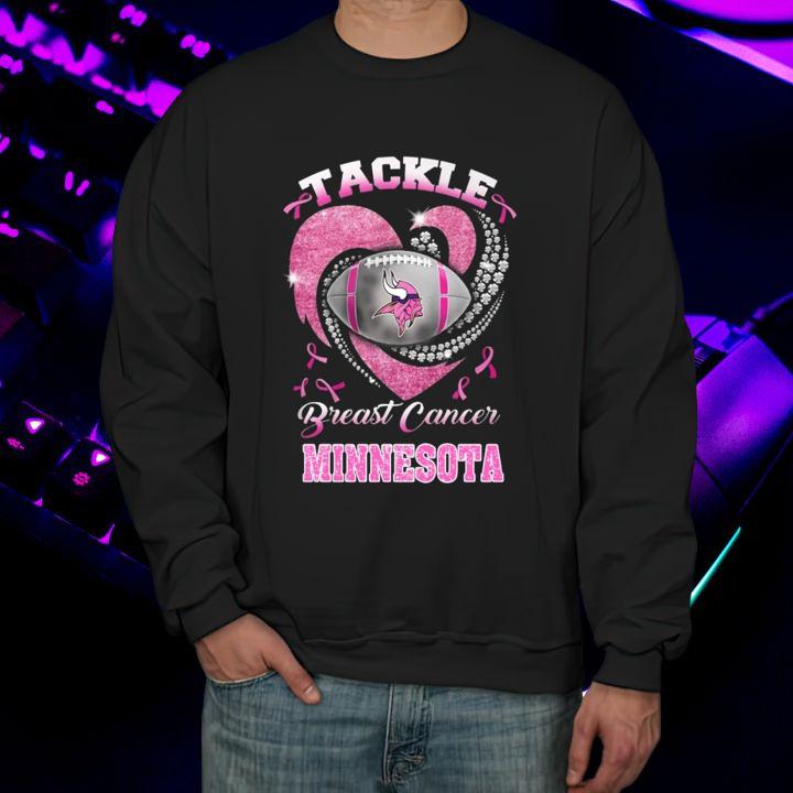 Tackle Breast Cancer Awareness Minnesota Vikings Football T-Shirt sweatshirt