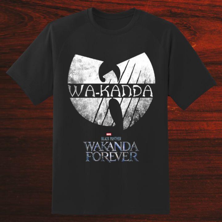 Marvel Black Panther Wakanda Wu-Tang Clan Logo T-Shirt