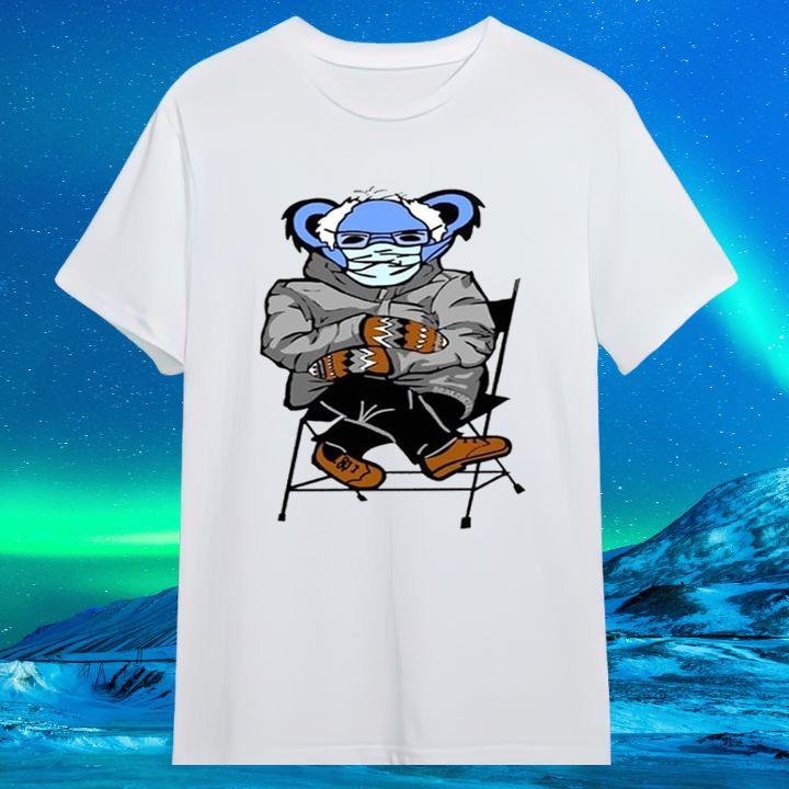 Grateful Dead Bear Bernie Sanders Mittens Meme T-Shirt