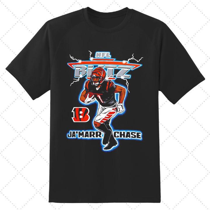NFL Blitz Cincinnati Bengals Ja'Marr Chase Triple Crown T-Shirt