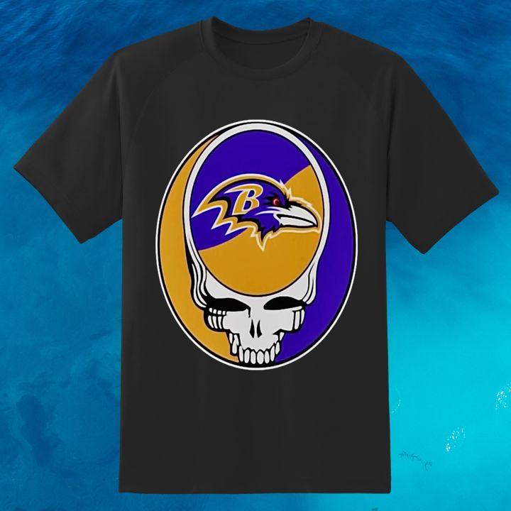 Baltimore Ravens Grateful Dead Steal Your Face T-Shirt