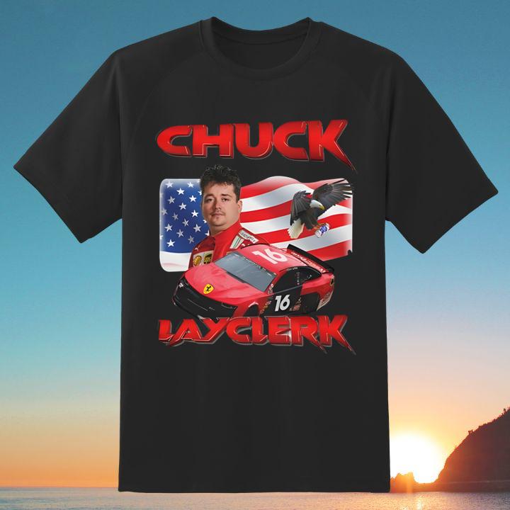 Charles Chuck Layclerk Racing Usa Flag Shirt