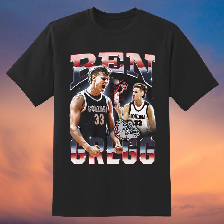 Ben Gregg Gonzaga Bulldogs Basketball Graphic Shirt