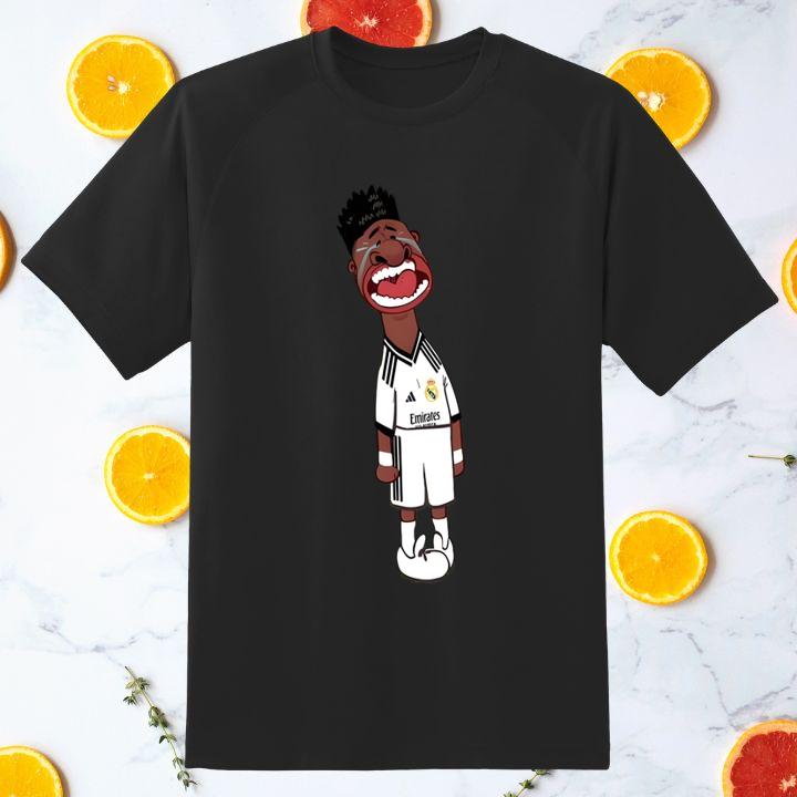 Vinicius Junior Real Madrid Cry Cartoon Shirt