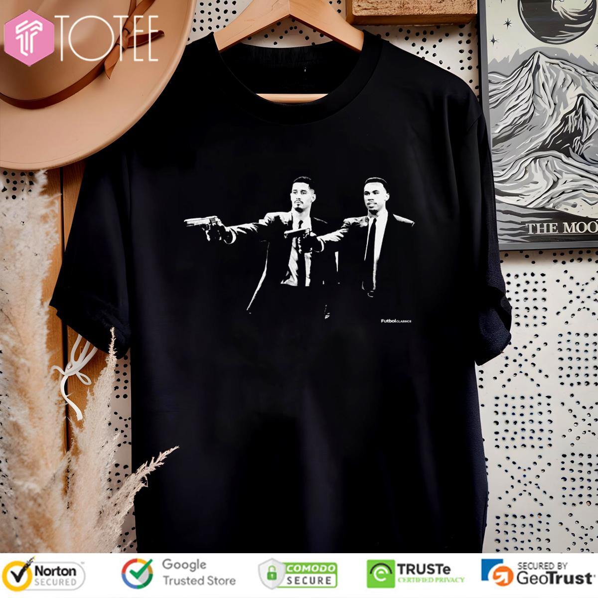 William Saliba And Gabriel Magalhães Parody Pulp Fiction Arsenal Fc T-Shirt