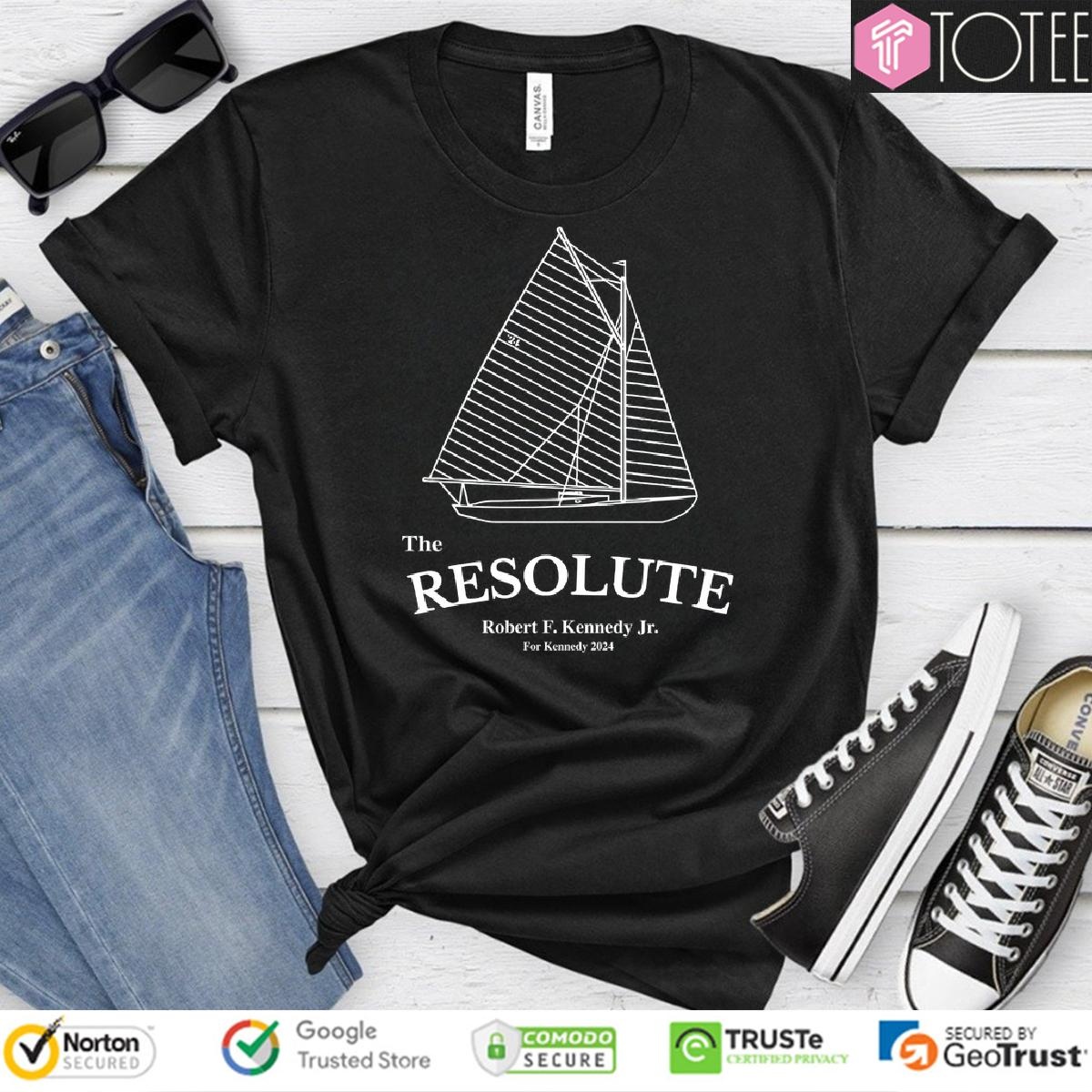 Robert F Kennedy Jr The Resolute For Kennedy 2024 Boat T-shirt