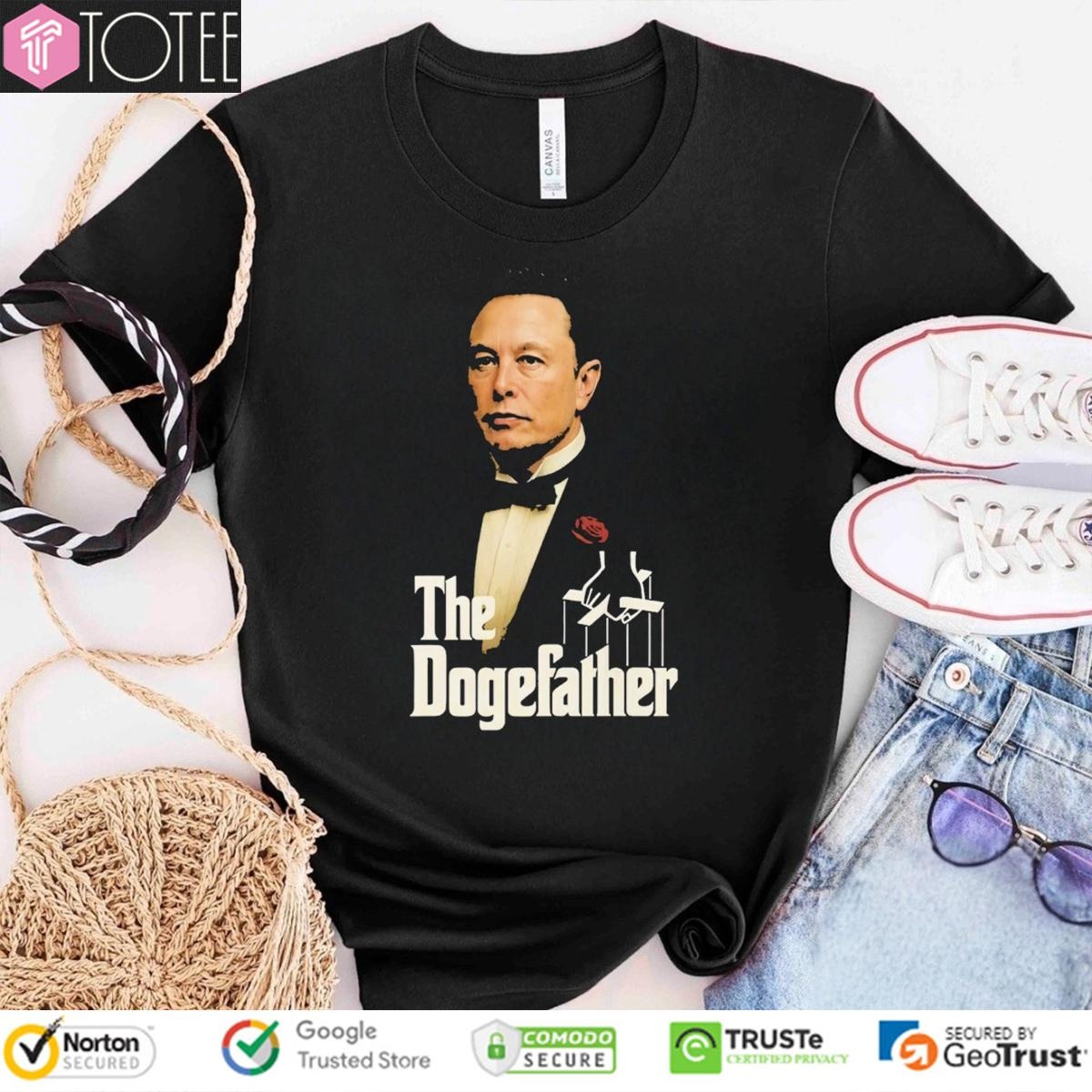 The Dogefather Elon Musk Parody The Godfather T-shirt