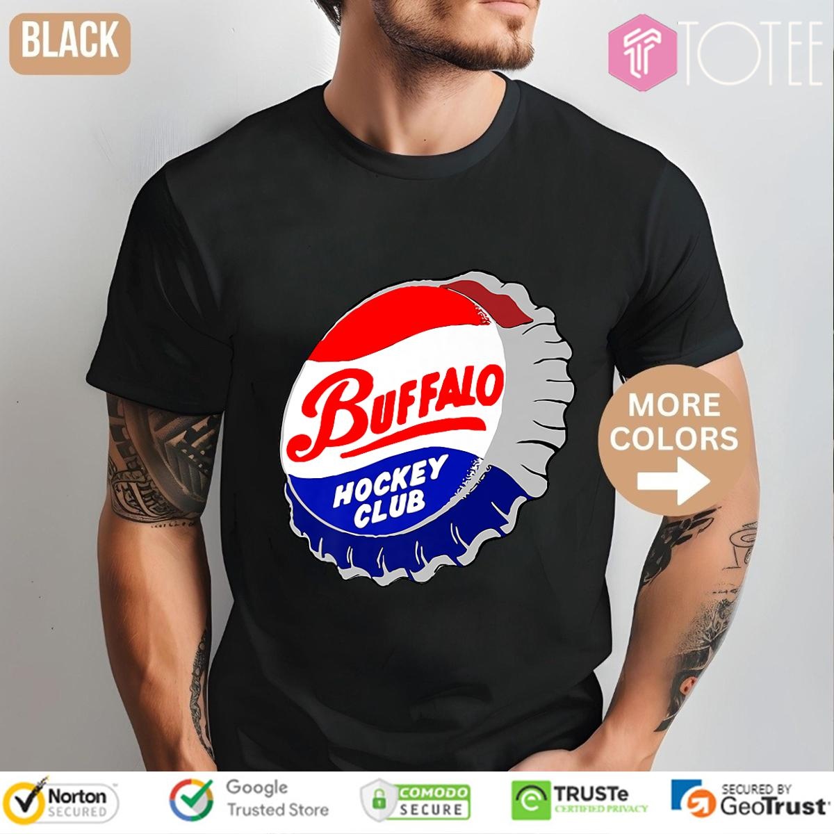 Beer Bottle Cap Buffalo New York Hockey Club T-shirt