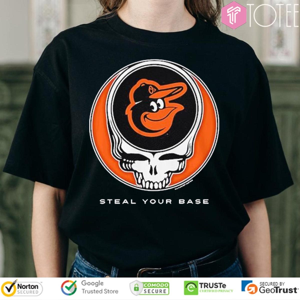 Grateful Dead Baltimore Orioles Baseball T-shirt