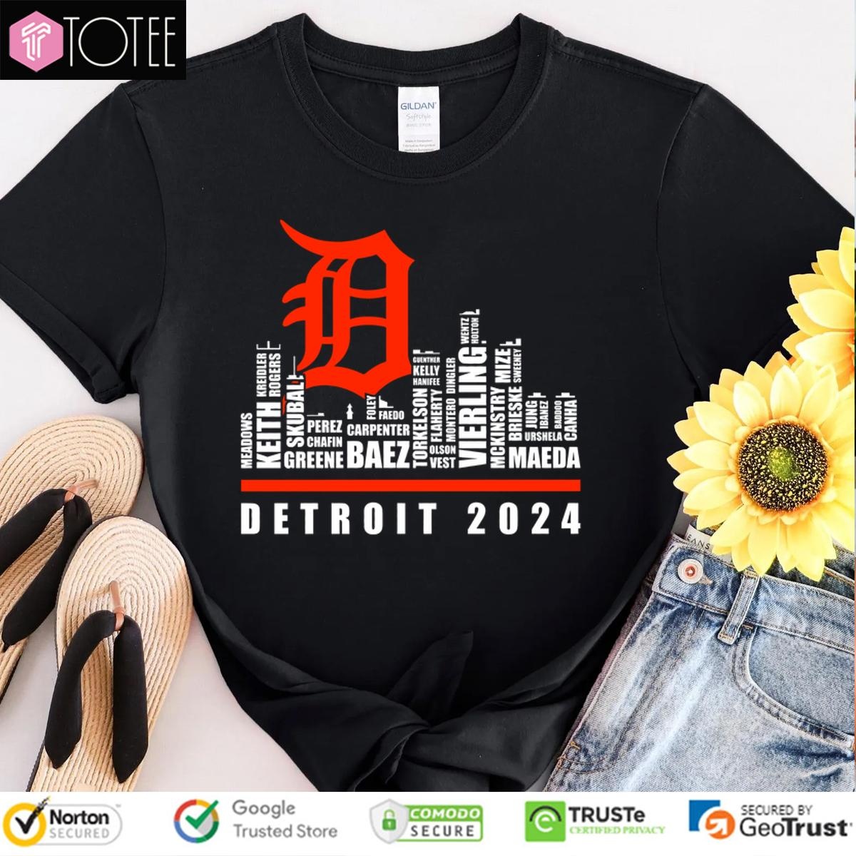 Tigers 2024 Shirt: Best Detroit Skyline Players Names!